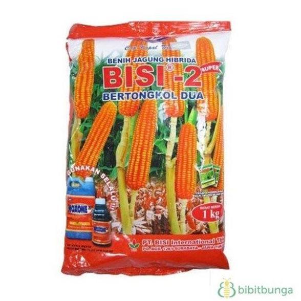 Benih Bibit Jagung BISI 2 1kg 1 kg Hibrida Unggul Cap Kapal Terbang