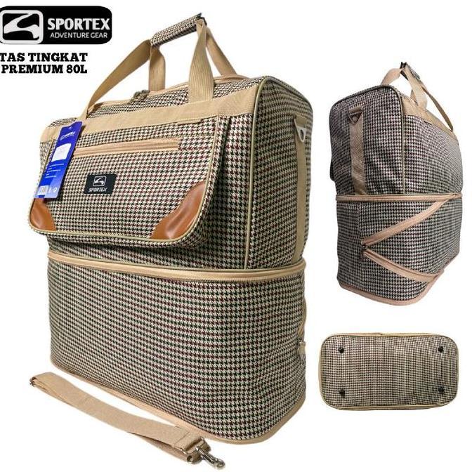 Tas Travel Sportex Tas Traveling 2 Tingkat Besar Kuat  - Wanita, Pria Mudik