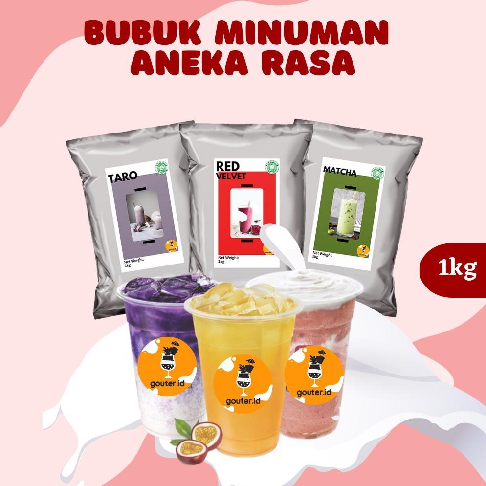 SERBUK MINUMAN ANEKA RASA 1KG / BUBUK MINUMAN RASA BOBA  / BUBUK MINUMAN KEKINIAN / SERBUK MINUMAN