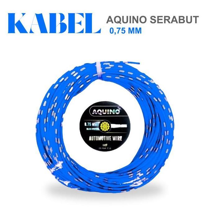 Kabel Avs Aquino 0,75 Mm 20 Meter Kabel Bintik Otomotif Tunggal Serabut Anti Bakar Kabel Otomotif
