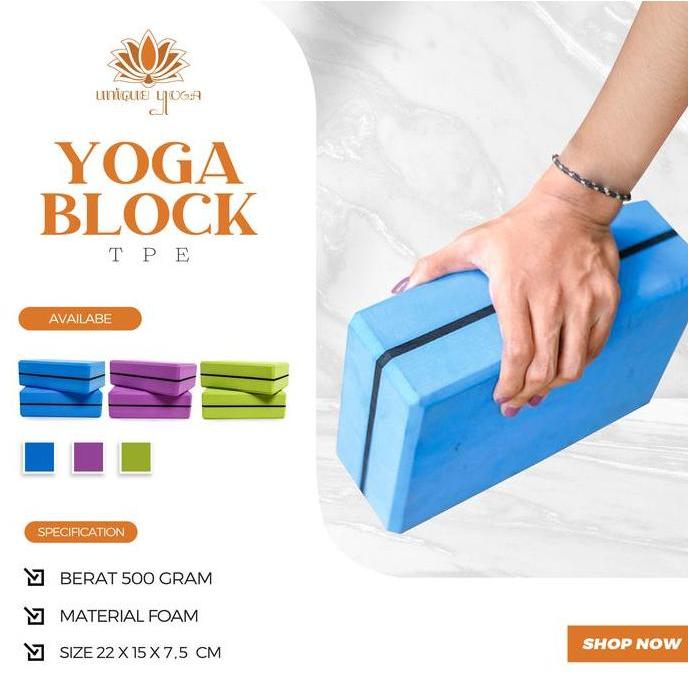 Balok Yoga TPE  / Yoga Block TPE / Balok Yoga Murah