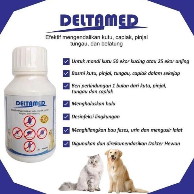Deltamed Obat semprot kutu anjing kucing - Obat semprot anti kutu