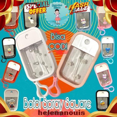 Langsung Kirim Botol Spray Gen 2 Square Gantung/Botol Spray Handsanitizer Pocket Isi Ulang Lucu/Temp