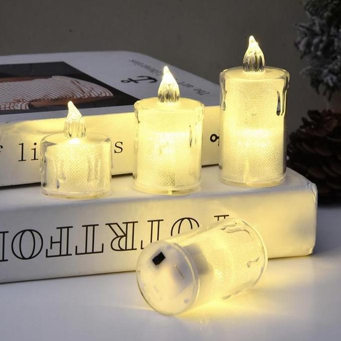 Lilin LED Lilin elektrik Lilin Hias Lilin Dekor Lilin Lampu LED Leleh Bening Dekorasi Pesta Hiasan U