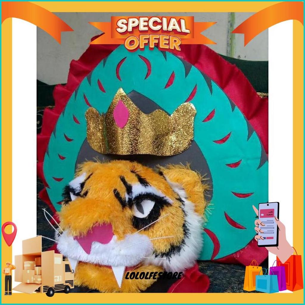 Barongan Macan Kuning Lengkap. Siap Kirim