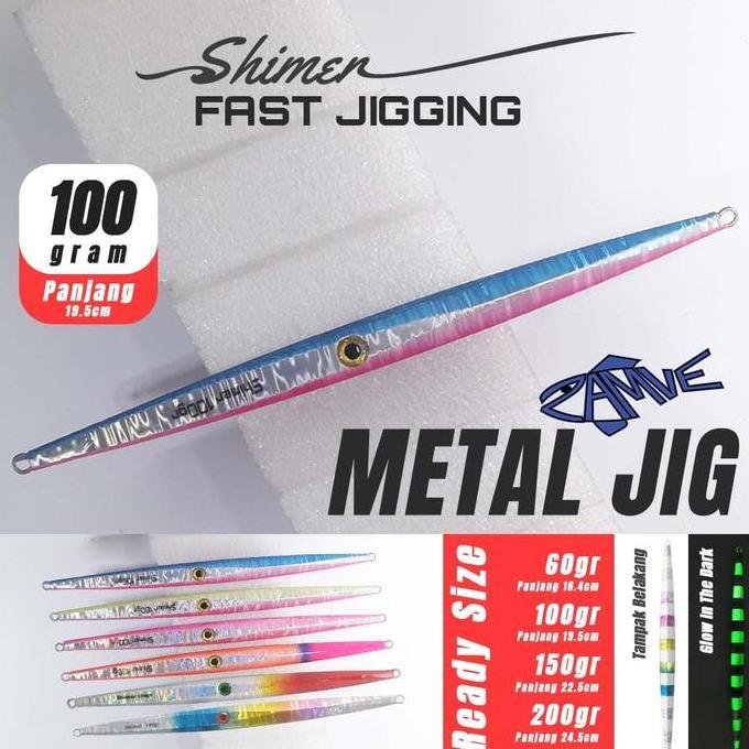 Metal Jig Zamve Shimer 100Gr Metal Jig 100Gr Metal Jig 100Gram