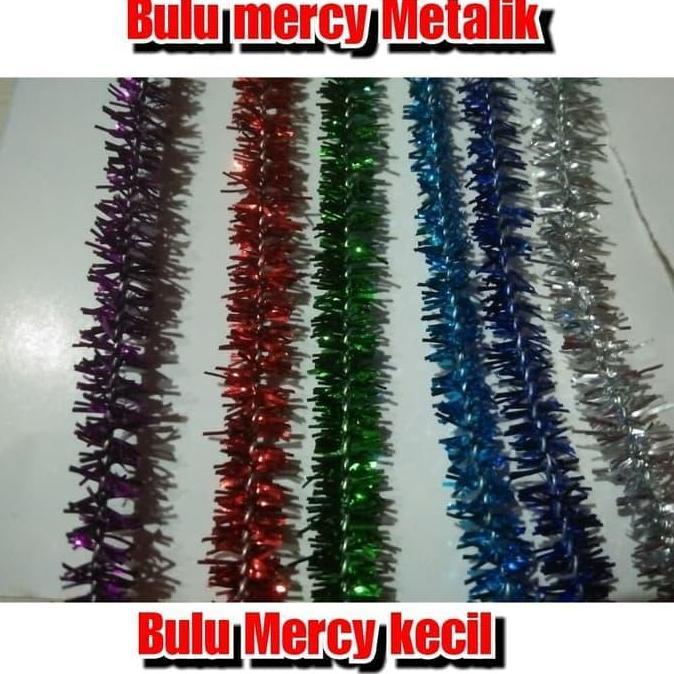 Slinger kecil/pohon hiasan warna Biru Hijau