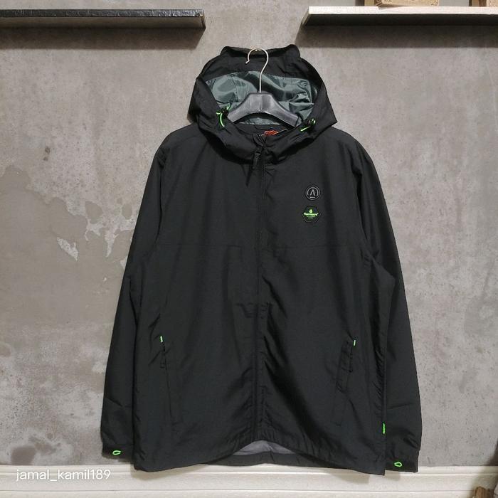 Jacket Outdoor Bloods Actv Milkke Black Original. Sport Jaket Parasut Pria Navy Terbaru Best Quality