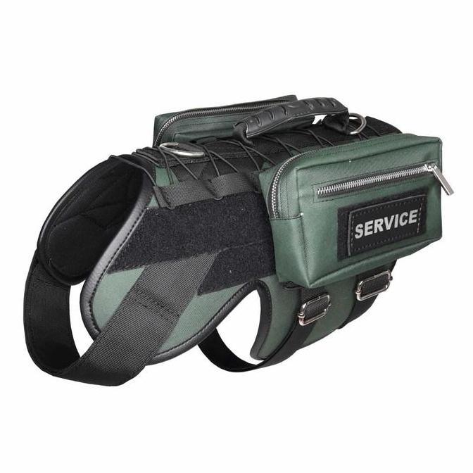 Tali Anjing Rompi Anjing Polisi Harness Anjing Polisi dan Tas Promo Premium