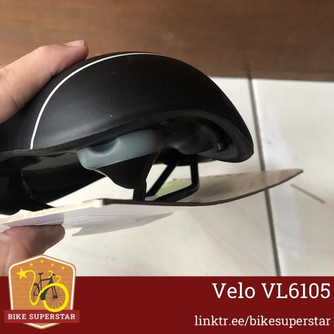 Saddle Sadel Velo Plush Gel VL 6105 Lebar Sepeda Lipat MTB