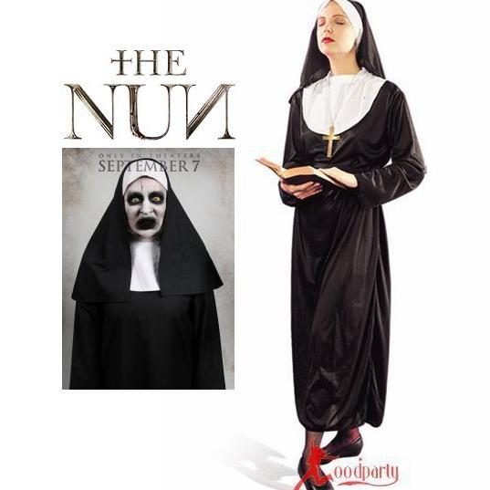 valak the nun biarawati cosplay costume kostum halloween hantu Promo