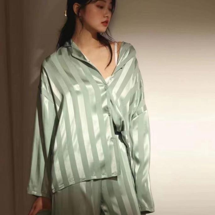 BAJU TIDUR EXCLUSIVE PIYAMA WANITA SATIN SUTRA ORGANIC TENCEL IMPORT MEWAH PREMIUM