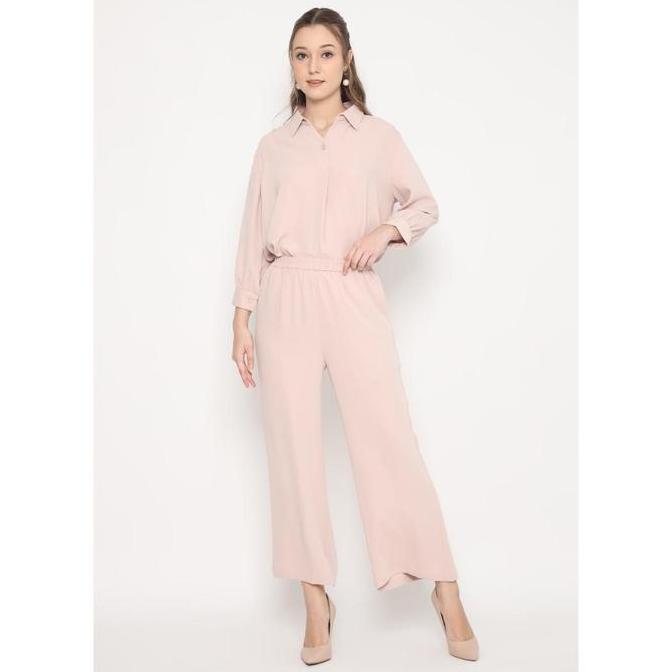 Plain Long Kulot Salem By Brilliant Girl celana wanita panjang karet bawahan loose basic casual fit 