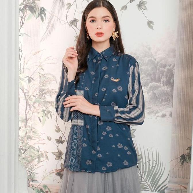 Promo Mylady Hijab Flora Shirt Atasan Wanita Cantik Basic Maroon Muslim Nyaman Shakila Baju Dewasa C