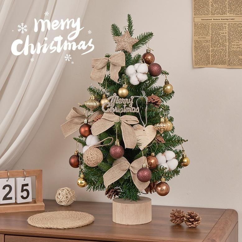 45/60cm Pohon Natal Mini / Pohon Natal Meja / Pohon Natal Kecil / Pohon Natal Diskon