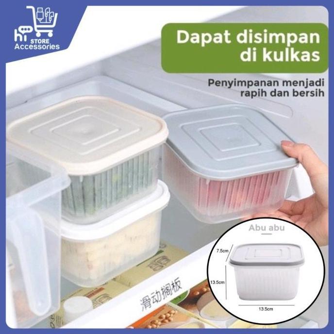 New- KOTAK FRESH SARINGAN SAYURAN | BOX TEMPAT TIRISAN BAWANG/BUAH/SAYUR