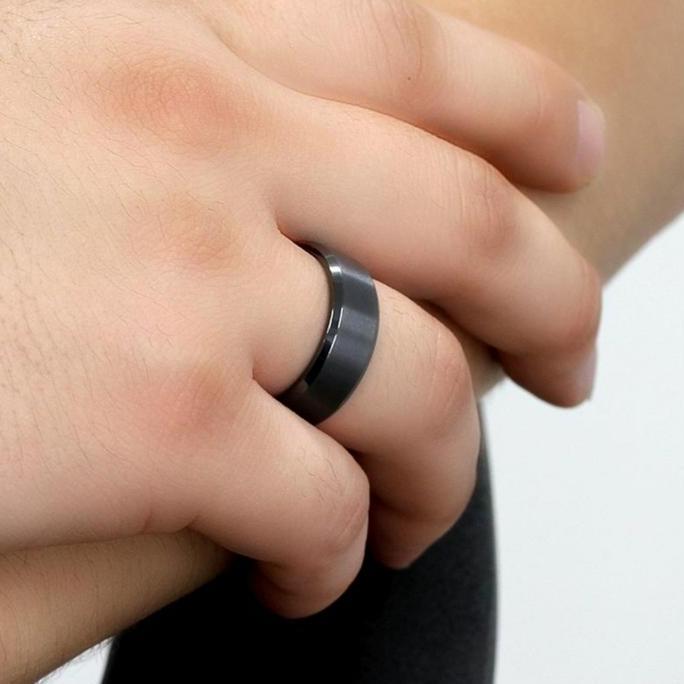 Cincin zirconium single unisex