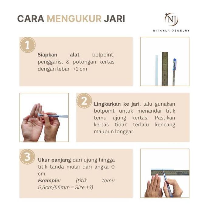 Nikayla Jewelry - Cincin Tunangan Perak Kawin Cincin Couple