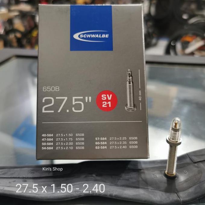 Ban dalam Schwalbe 27.5 x 1.50 1.75 2.00 2.10 2.25 2.35 2.40 SV21 40mm