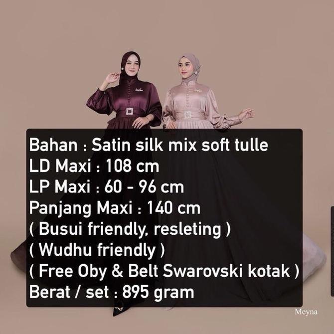 Flafquinn Meyna dress misskami - fashion muslim kekinian - dress simple premium - dress kondangan hi