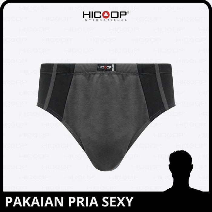 HICOOP - SPORT UNDERWEAR BRIEF - CELANA DALAM SPORT PRIA - MERAH/ABU/HITAM - ISI 3 PCS - HB731-MX BE