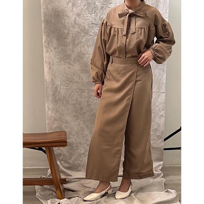 PORO NAKA - KENJI Pants | Celana Panjang Wanita, Long Basic Cullote