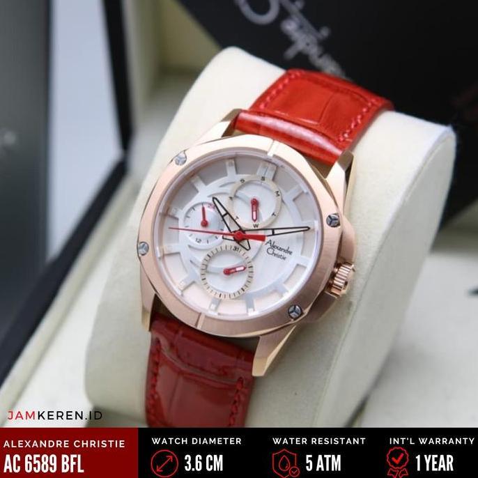 Jam Tangan Wanita Alexandre Christie 6589 AC6589 AC 6589 BF Orinal