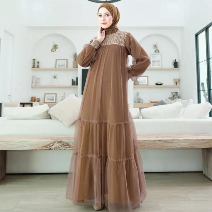 Baju Muslim Gamis Syar'i Couple Ibu Dan Anak Perempuan Farelly