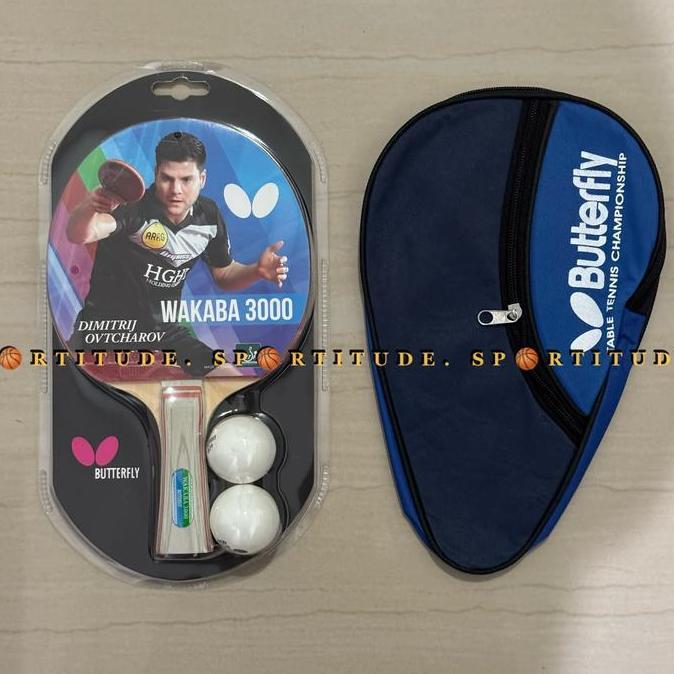 Bet Pingpong Bat Pingpong Butterfly Wakaba 3000 Original