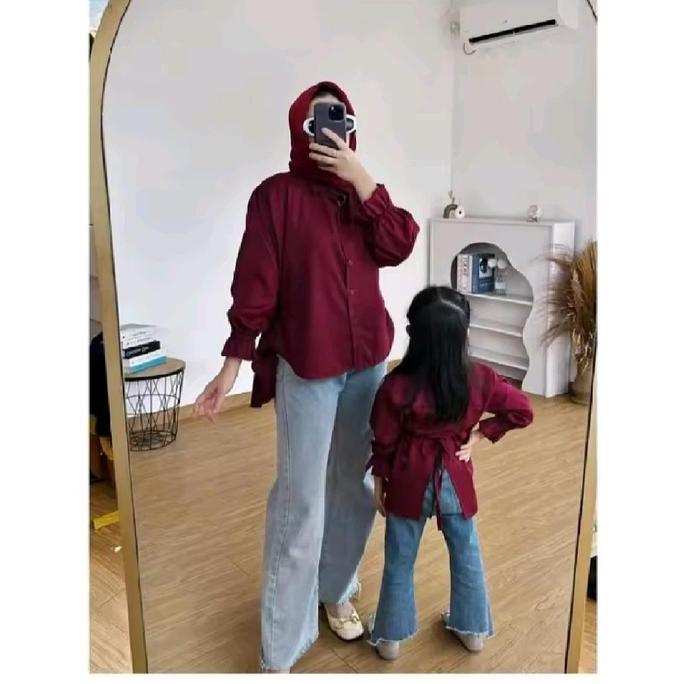 Naomi Couple Ibu Dan Anak Perempuan / Baju Couple Ibu Dan Anak Perempuan / Blouse Couple Ibu Anak Pe