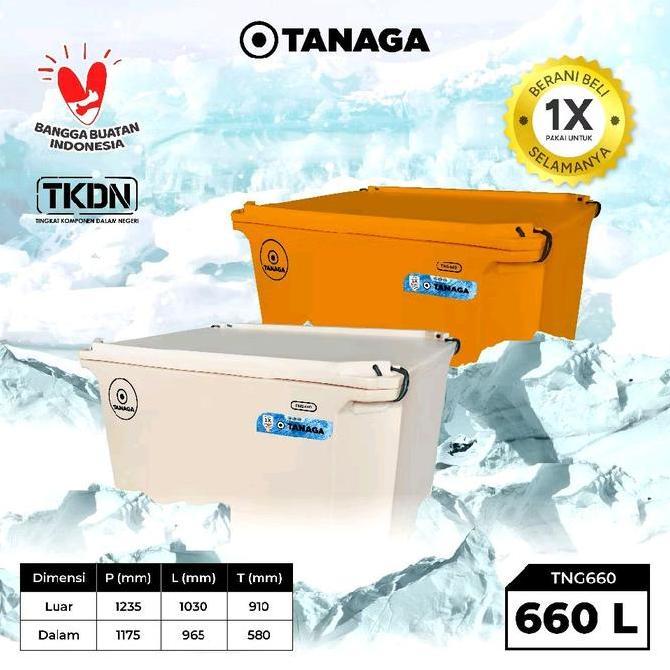 Terlaris Coolbox Tanaga 660 Liter / Cooler Box Es Batu Kristal Termos Ikan Segar