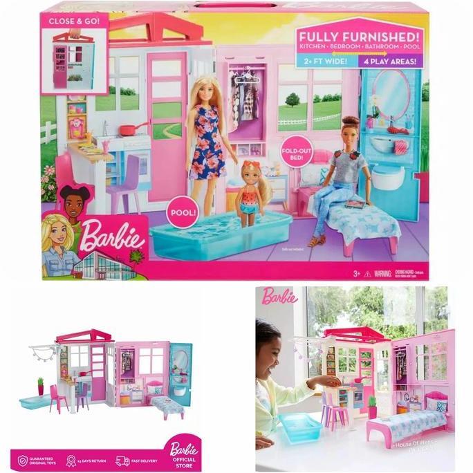 BARBIE 2-STORY HOUSE - RUMAH BONEKA BARBIE - RUMAH BARBIE ORIGINAL KODE 1285