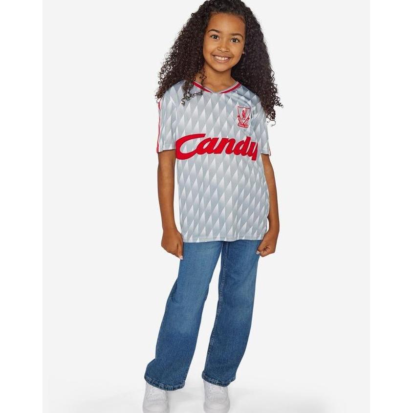 Liverpool Fc 1989 - 1991 Away Shirt Jnr Kids - Official Lfc Jersey Original Anak