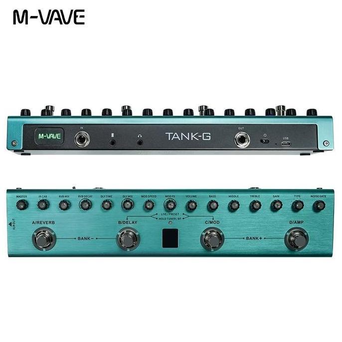 M-VAVE TANK G PORTABLE EFEK GITAR MVAVE TANK G MULTI EFFECT PROCESSSOR ORIGINAL ORIGINAL DAN TERPERC