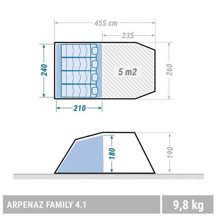 Miliki Tenda Family Tenda Arpenaz Family 4.1 Tenda Keluarga