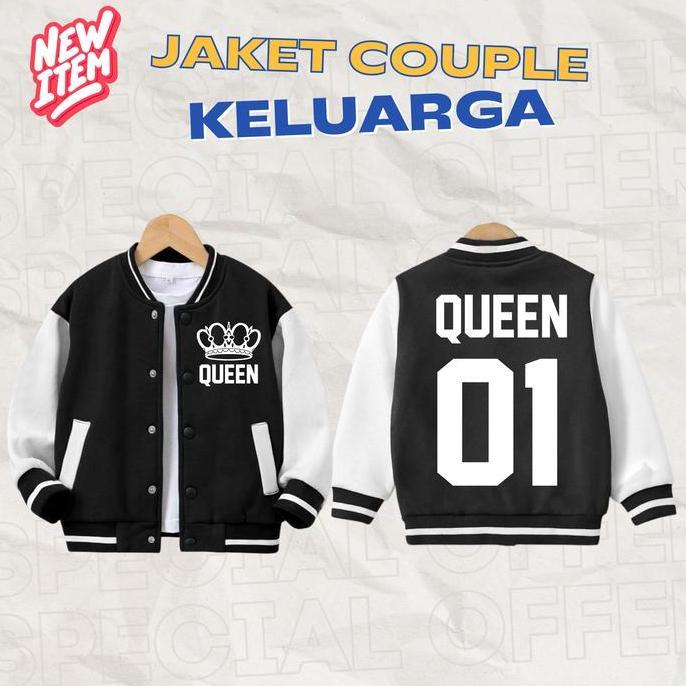 JAKET BASEBALL COUPLE KELUARGA DEWASA DAN ANAK