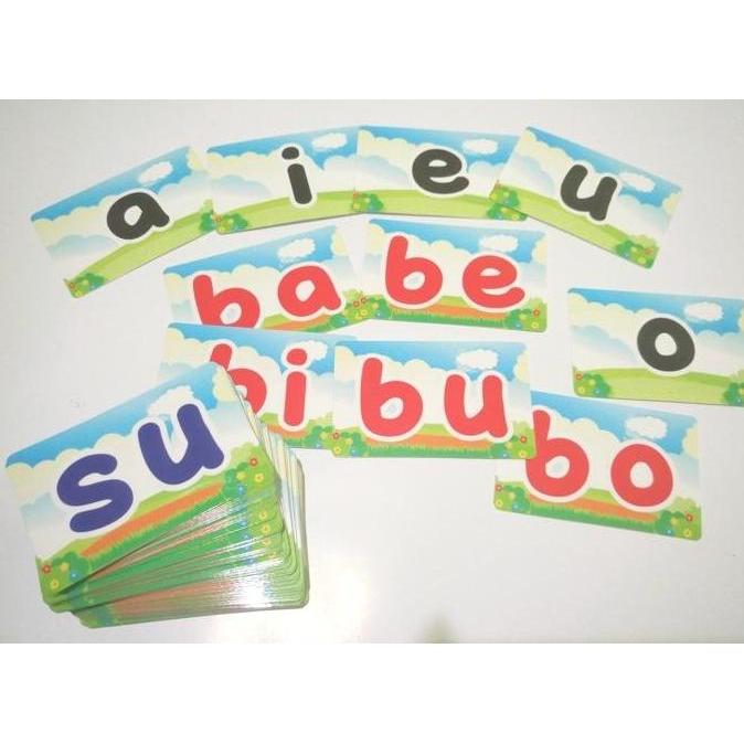 FLASH CARD SUKU KATA I BELAJAR MEMBACA SUKU KATA KODE 648
