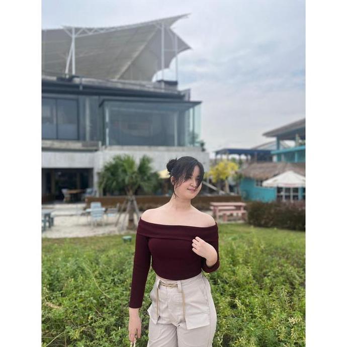 ZAZAMURSANI89 - ALOHA KEYLA LINEN OVERSHIRT KEMEJA OVERSIZE WANITA CRINKLE DENIM BLUE TRENDY