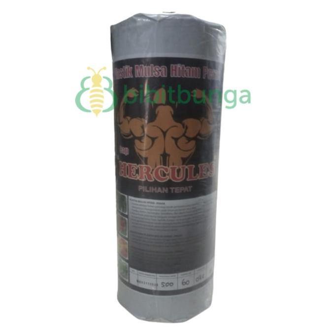 Mulsa Plastik Hitam Perak HERCULES Lebar 120cm x 500 meter (1 Roll)