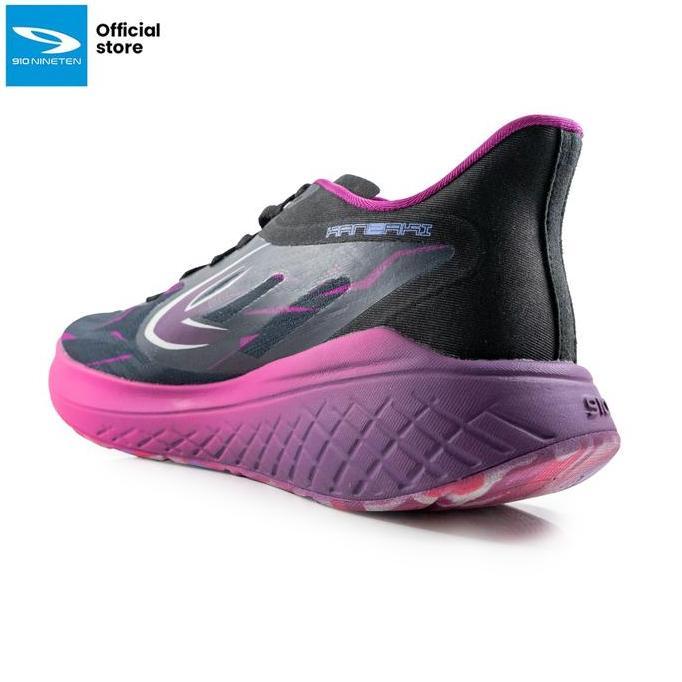 910 Sepatu Lari Kanzaki 2.0 Hitam/Ungu/Magenta