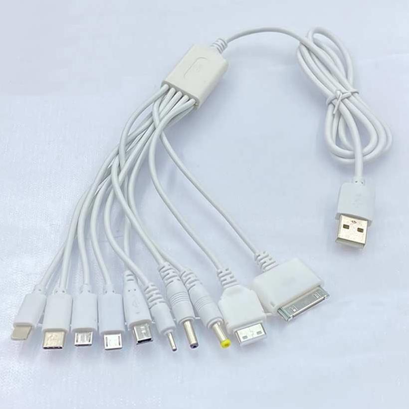 NEW 10 IN 1 KABEL DATA CUMI USB / KABEL CHARGER CUMI MULTIFUNGSI USB 10IN1 1METER