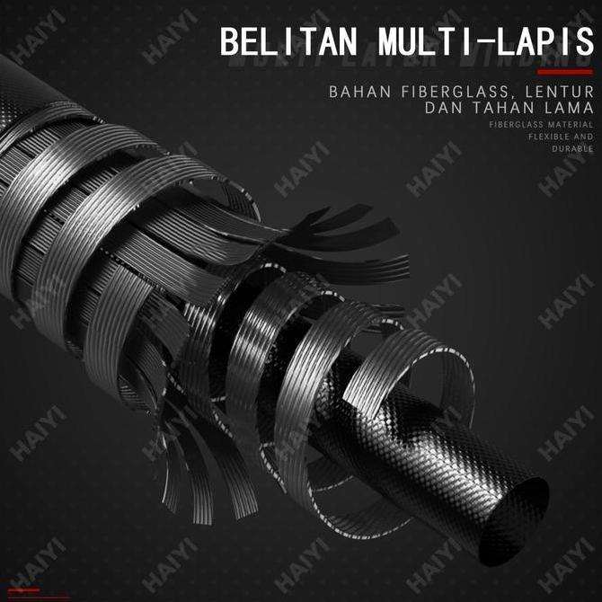 Putrowayahseller - Haiyi Fishing Joran Casting 1.65-2.1M + Reel + Benang Pe Outdoor Laut & Danau