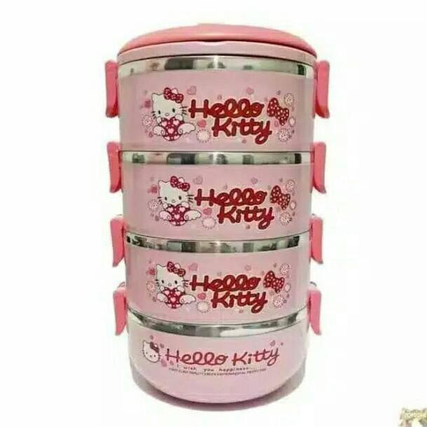 CUCI GUDANG HOT PRODUCT marvelashop Rantang 4 Susun Karakter Hellokitty Doraemon Minion