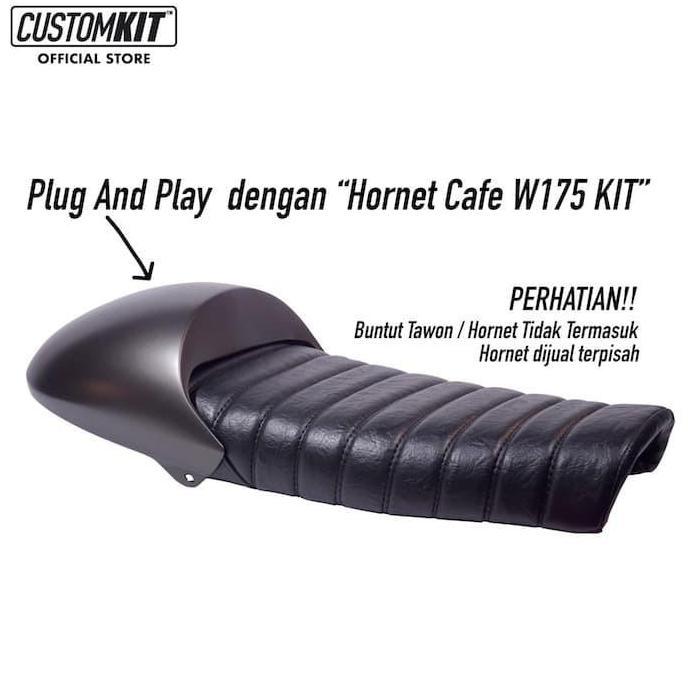Jok Cafe Racer Motif Garis Kawasaki W 175 - Customkit