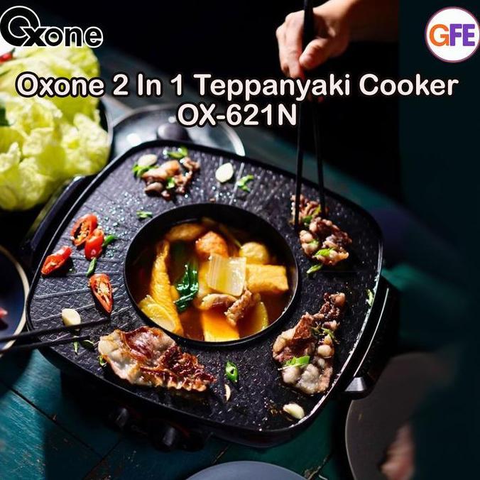 Mild.stander - Oxone 2in1 Teppanyaki Cooker OX-612N | Grill BBQ + Hotpot Shabu Suki
