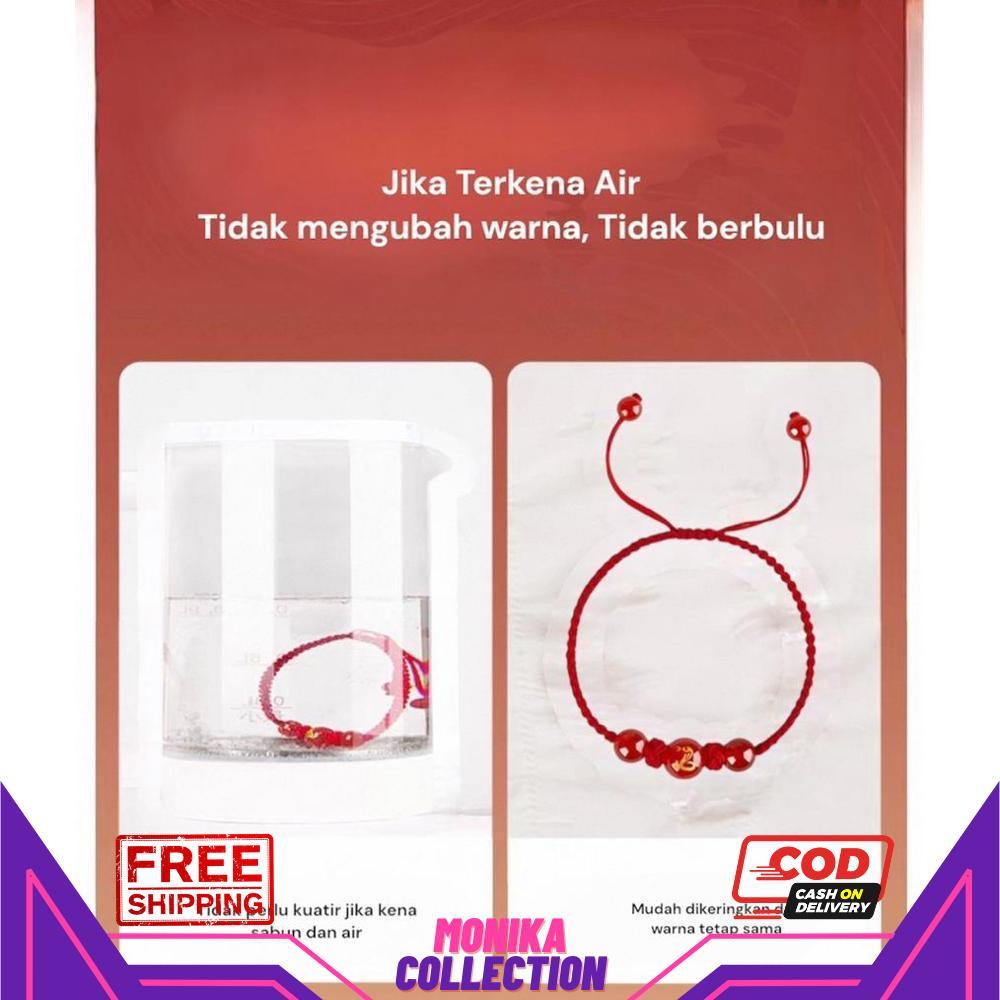 Gelang Tali Merah 12 Shio Keberuntungan / Gelang Tangan Wanita Pria Anak Serut Zodiak Cina Tahun Lah