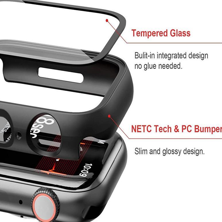 BESTPROMO 2 IN1 TEMPERED GLASS WITH CASE FOR APPLE WATCH IWATCH MODEL ULTRA 3 2/ULTRA 49MM 40 41 44 