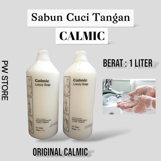 BERKUALITAS Sabun Cuci Tangan Calmic 1 Liter Original Calmic Hand washing Soap