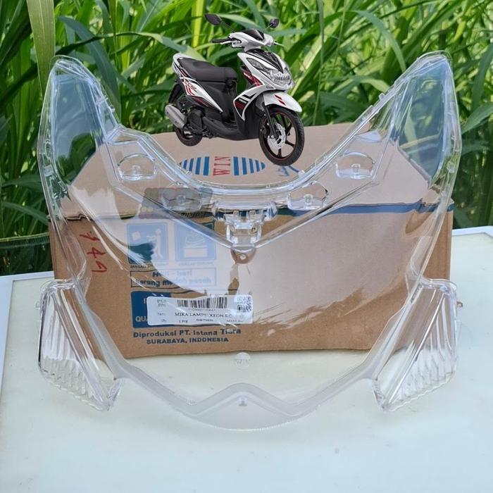 KACA REFLEKTOR MIKA LAMPU DEPAN XEON RC 1LB KOMPATIBEL DENGAN MOTOR YAMAHA XEON RC 125CC KUALITAS PA