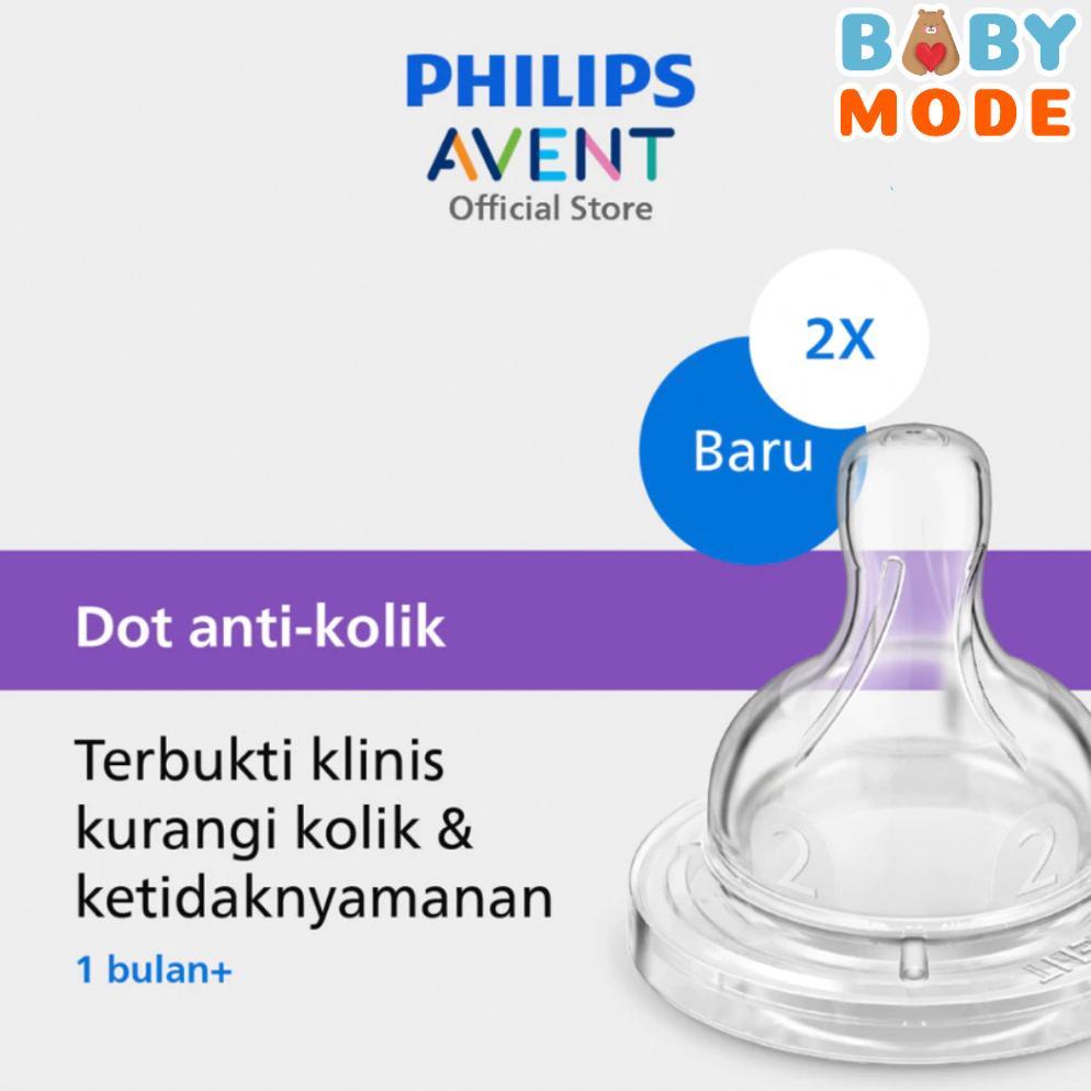 PHILIPS AVENT Dot Anti Kolik | Nipple Karet Dot Bayi Newborn Anti Kolik Botol Susu Avent Philips ~BM